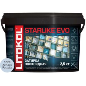 Затирочная смесь Litokol STARLIKE EVO Azzuro Pastello S. 300, 2.5 кг