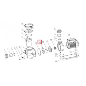 Пластиковое кольцо дифузор насоса Aquaviva VWS/STP 150-300