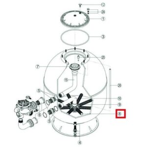 Сепаратор для фильтра Hayward PRO S360SLE (RRFI0008.03R500201150000)